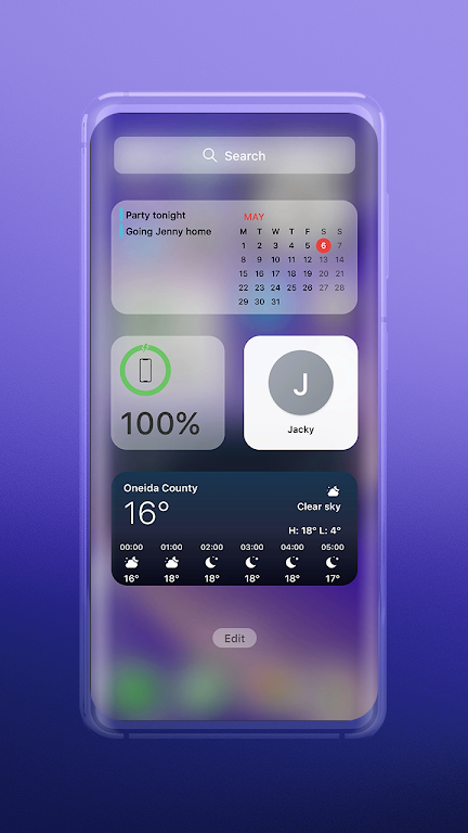 Widgets: ios 17 theme Captura de tela 3