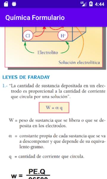 Química Formulario Capture d'écran 3