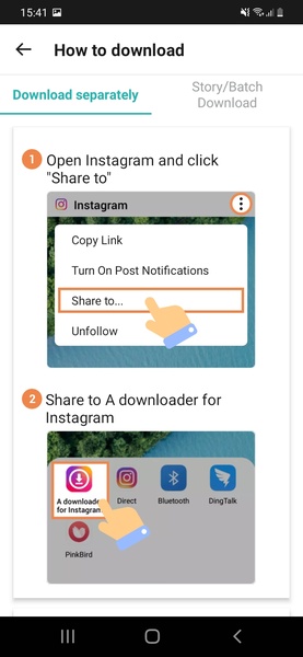 Video Downloader for Instagram應用截圖第2張