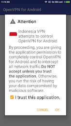 Indonesia VPN - for OpenVPN Captura de pantalla 3