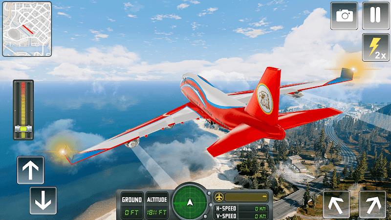 Flying Airplane Pilot Games Captura de tela 2