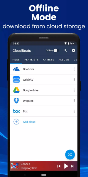 音楽プレイヤーCloudBeats Music Player スクリーンショット 2