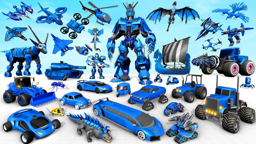 jeu de voiture robot chèvre Capture d'écran 3