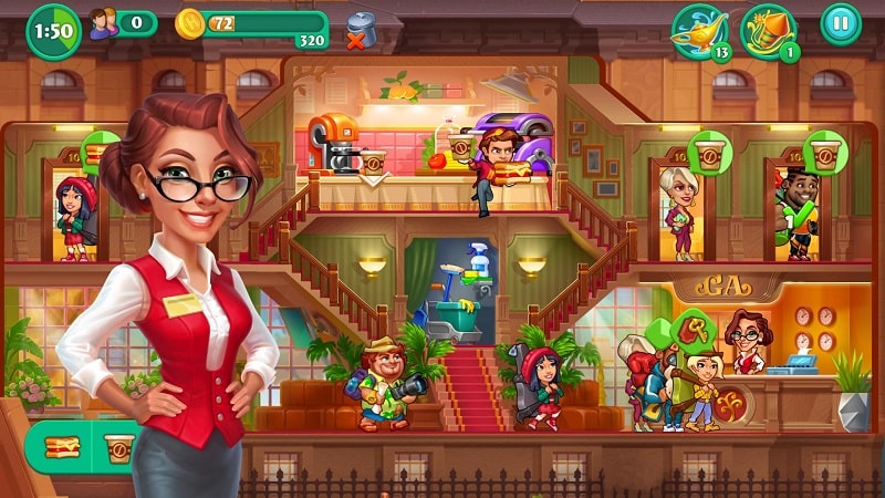 Grand Hotel Mania: Hotel jogo Captura de tela 3