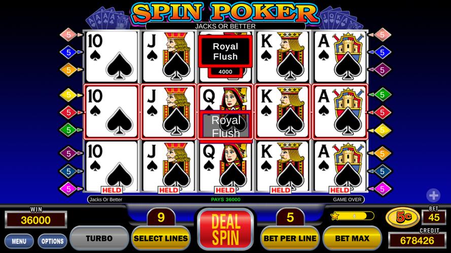 Spin Poker™ Casino Video Slots Captura de tela 4