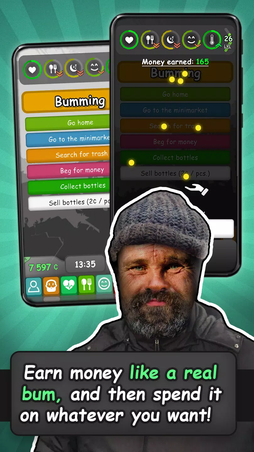 Homeless: Life Simulator Captura de pantalla 1