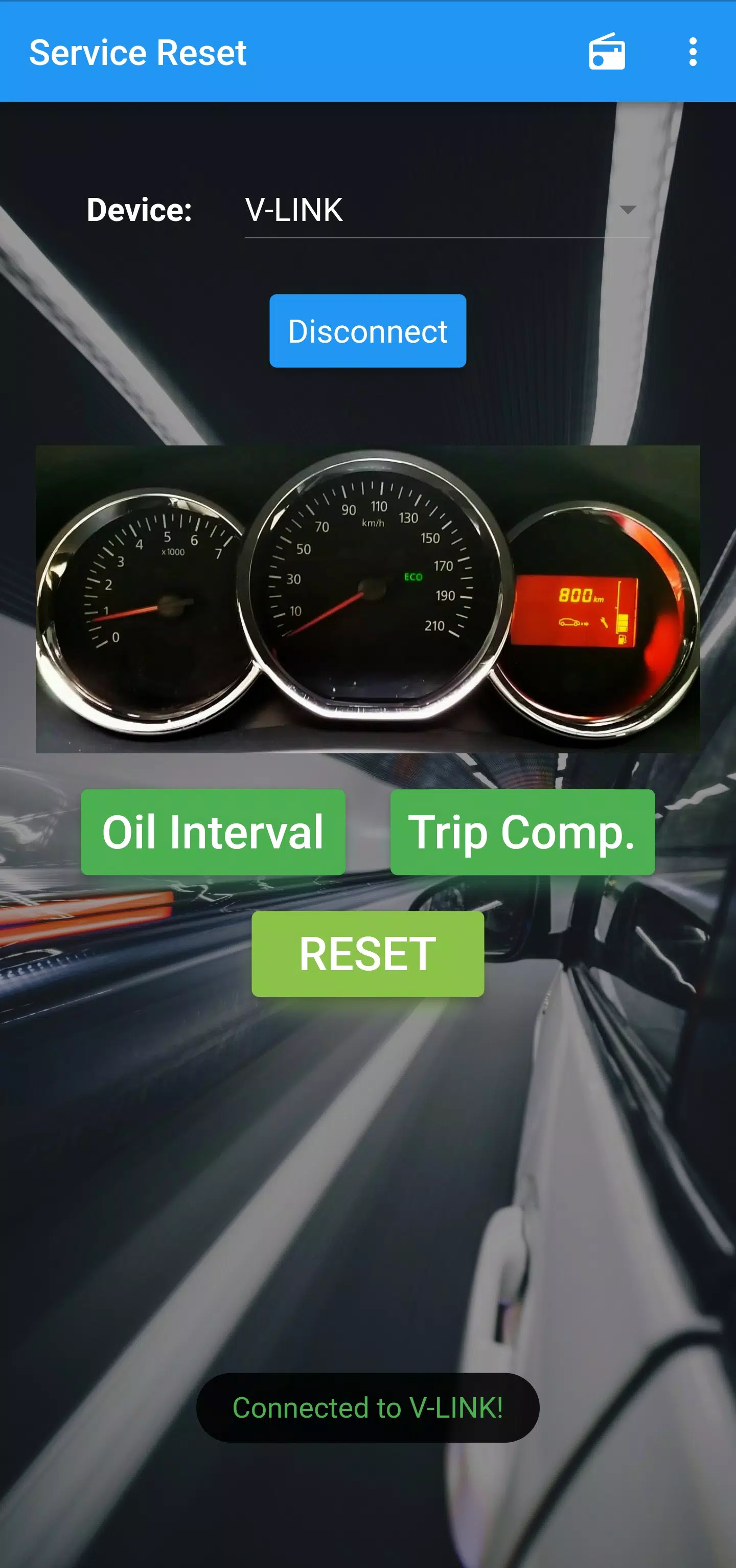 Dacia Service Reset Screenshot 1