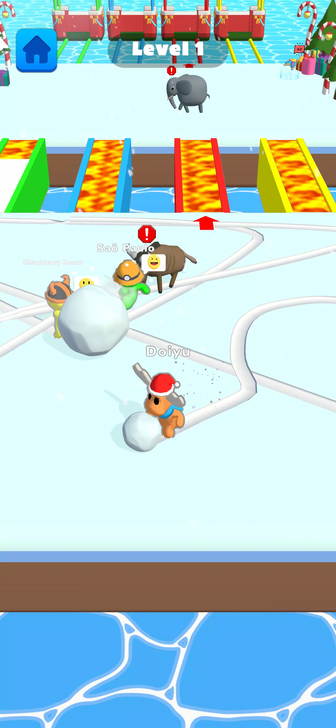 Ice Runner Battle: Snow Race Captura de pantalla 4