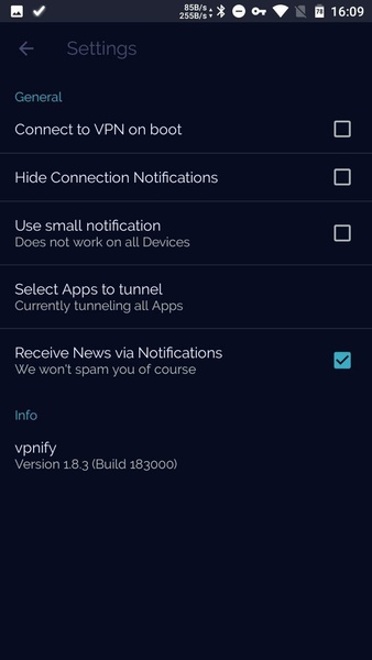 vpnify Screenshot 1