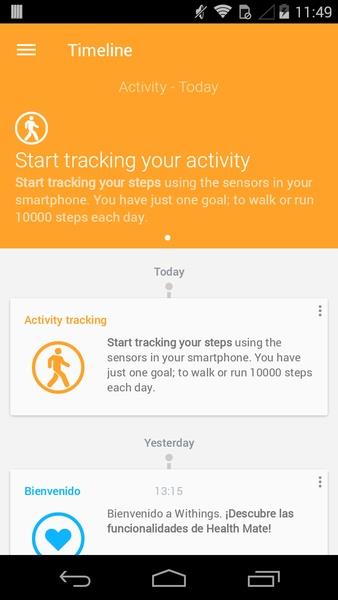 Withings Health Mate Captura de pantalla 4