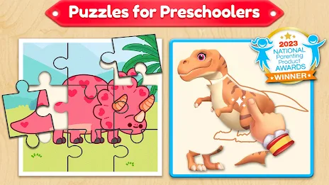 Dino Puzzle Games for Toddlers Captura de tela 1