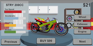 Indonesia Drag Bike Racing 3D Скриншот 3