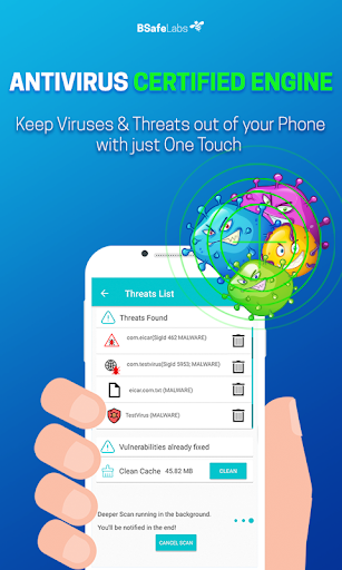 Antivirus Cleaner BSafe VPN Скриншот 2