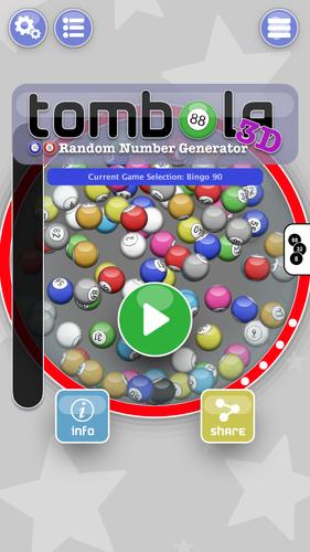 Tombola 3D - Number Generator Capture d'écran 1