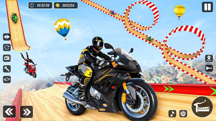 Mega Ramp Stunts Bike Games 3d 스크린샷 1