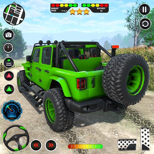 US Offroad Fury Car Driving 3D स्क्रीनशॉट 1