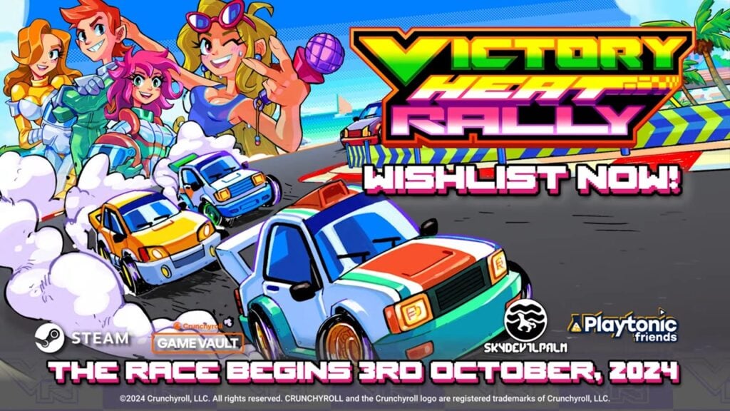 ¡El Victory Heat Rally de estilo retro arcade llegará pronto a dispositivos móviles a través de Crunchyroll!