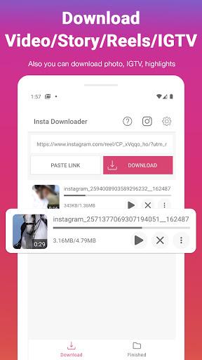 Video Downloader For Insta - IG Stories, Reels Captura de pantalla 1