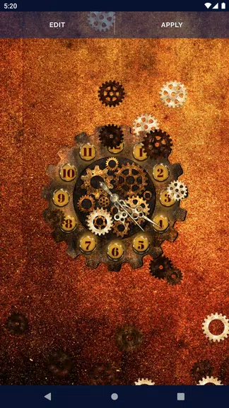 Steampunk Clock Wallpaper 스크린샷 4