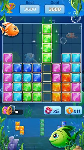 Puzzle Block Ocean Fish स्क्रीनशॉट 3