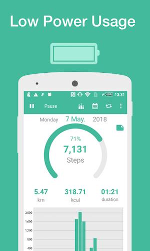 Pedometer - Step Counter Maipo Скриншот 4