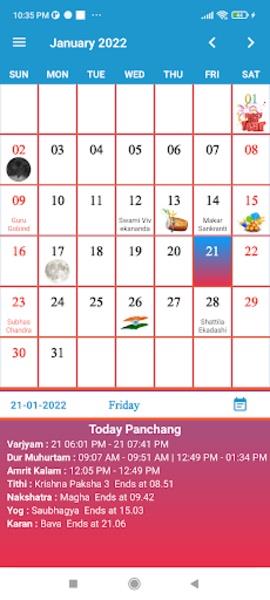 English Calendar スクリーンショット 4