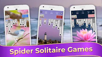 Spider Solitaire Classic Games Скриншот 2