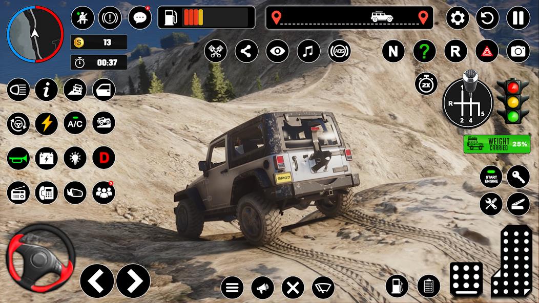 Offroad Jeep Driving & Parking Mod Capture d'écran 4