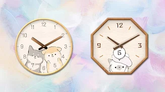 Analog clock widget ANIMALLIFE स्क्रीनशॉट 1