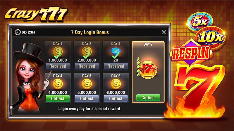 Crazy 777 Slot-TaDa Games スクリーンショット 4