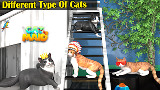 Cat and maid 3 :prank cat game स्क्रीनशॉट 1