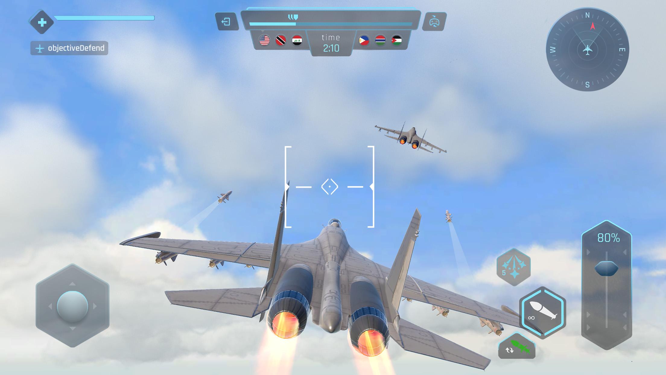 空の戦士：戦闘機での戦闘ゲーム スクリーンショット 3