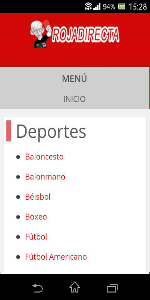 Roja Directa Futbol スクリーンショット 1