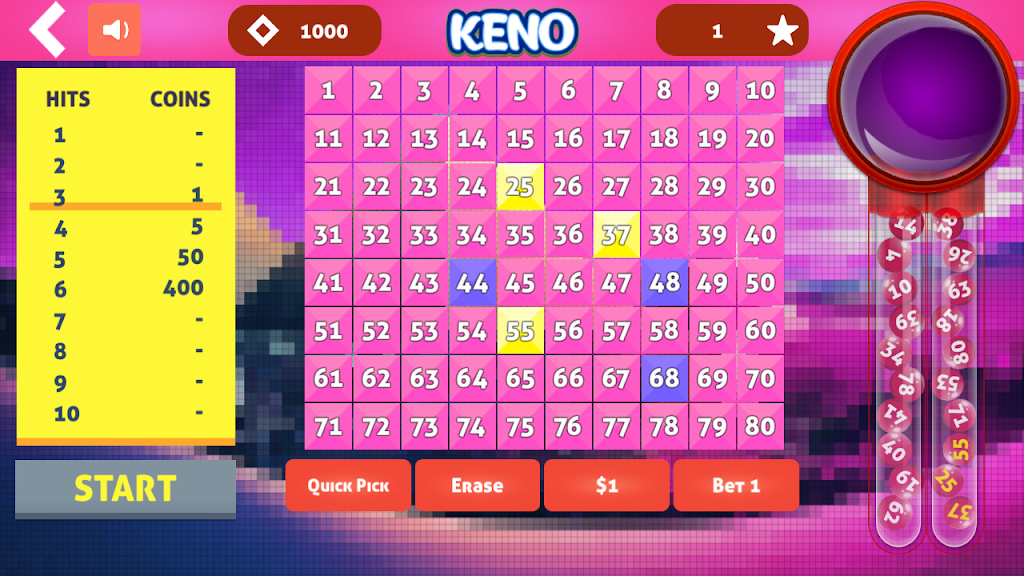 Cleo Keno - Free Keno Game 스크린샷 2