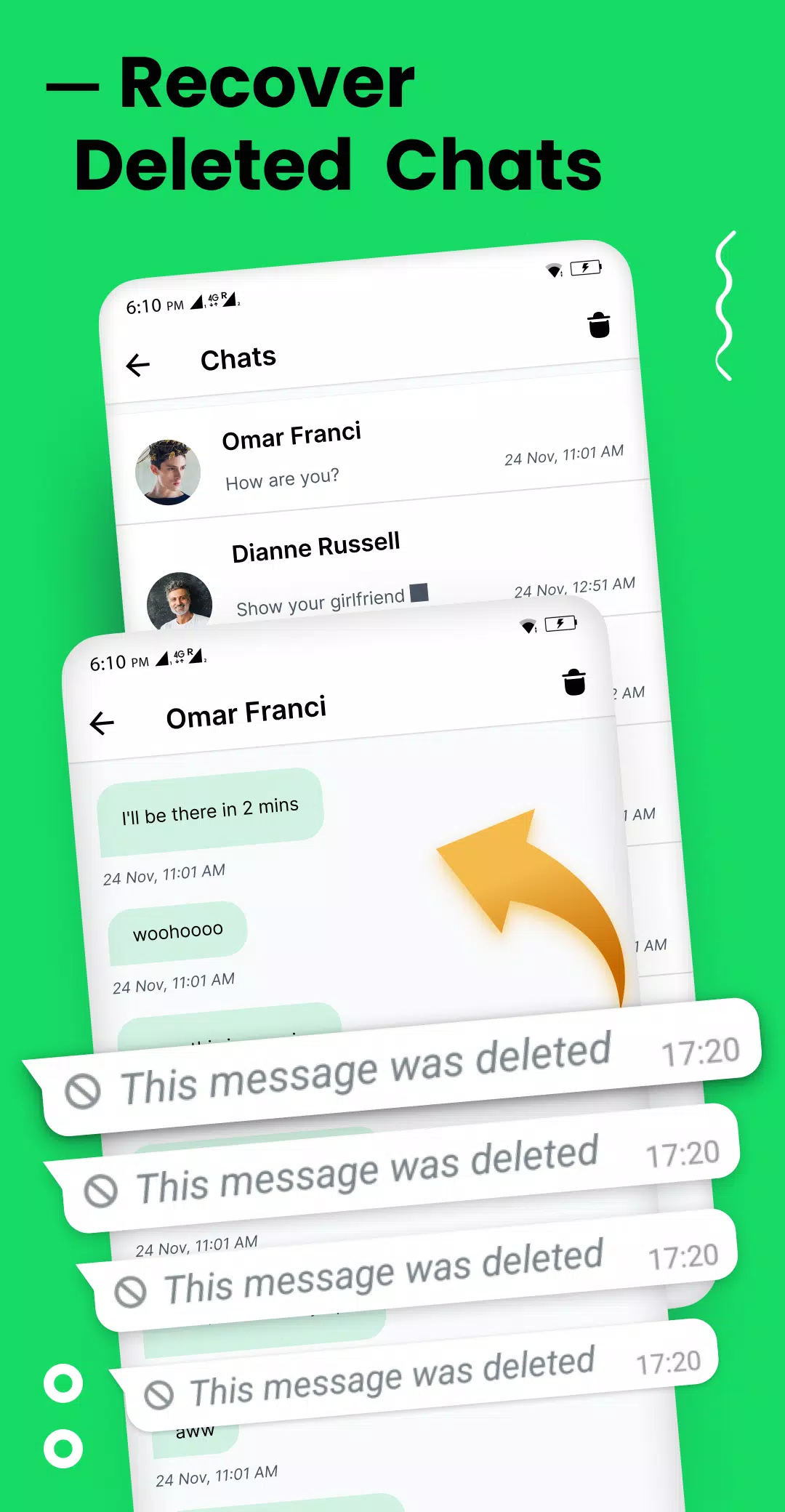Delete Messages Recovery スクリーンショット 2
