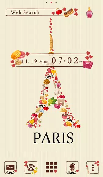 Sweet Paris Theme Screenshot 1