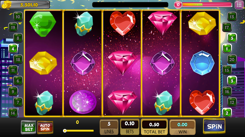 Classic Jewels Master Slot Machine Screenshot 1