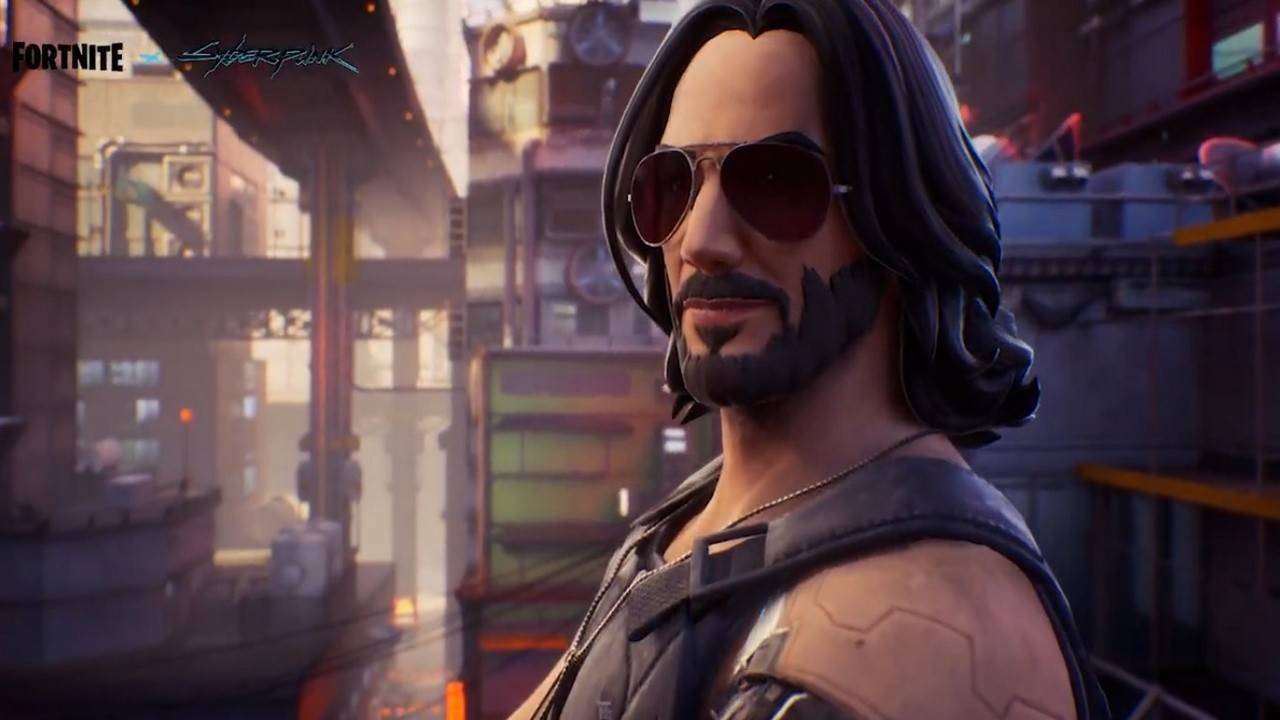 Desenvolvedores de Cyberpunk em Male V em Fortnite