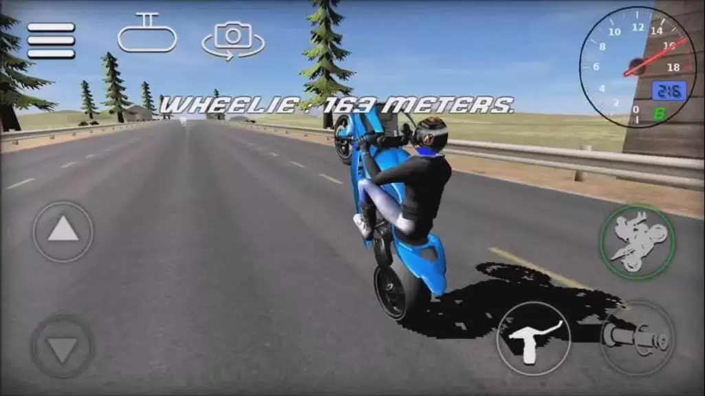 Wheelie Bike 3D game Captura de tela 1