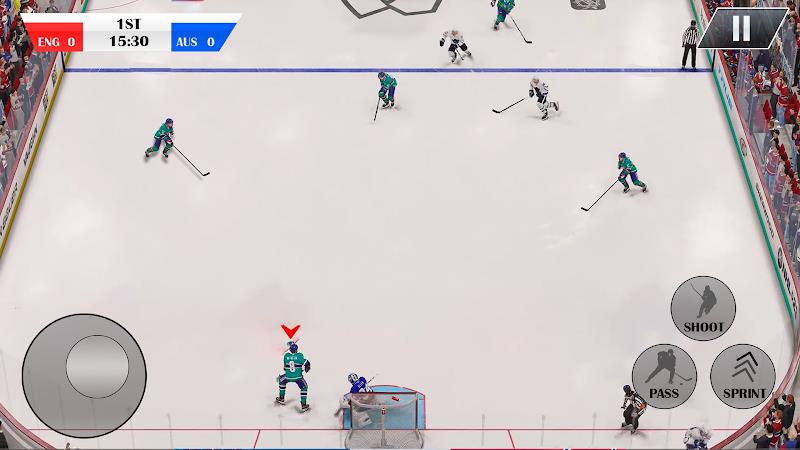 Ice Hockey Games 3D Ice Rage Captura de tela 4