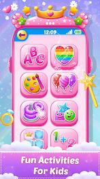 Princess Baby Phone Kids Game 스크린샷 1