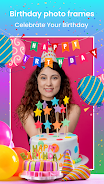 Ai Birthday Photo frames स्क्रीनशॉट 2