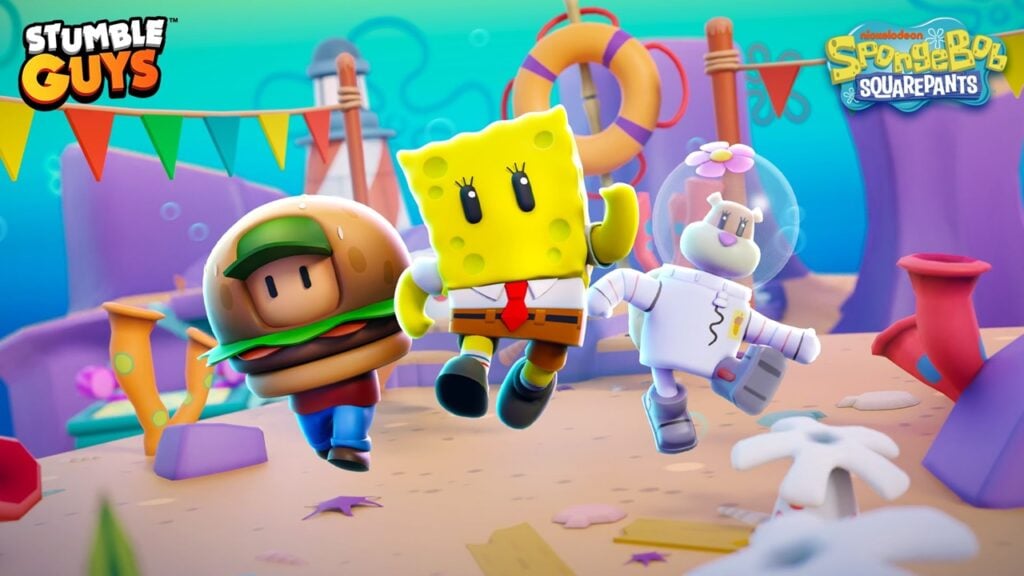 Bob Esponja regresa a Stumble Guys con nuevos mapas y modos