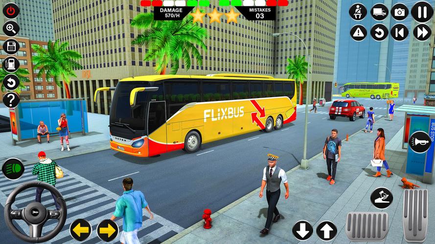 Passenger Bus Driving Games 3D Captura de pantalla 4