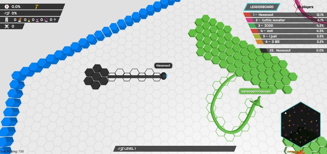 hexanaut.io スクリーンショット 1