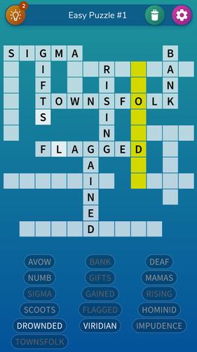 Fill-in Crosswords Unlimited 스크린샷 1