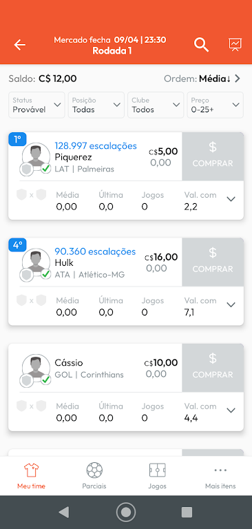 Parciais CFC 스크린샷 2