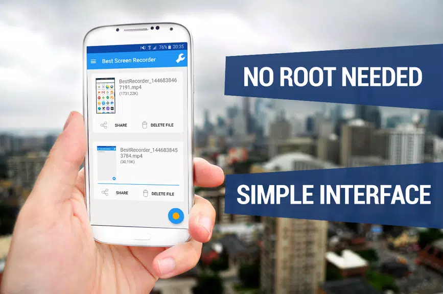 REC HD Screen Recorder No-Root Captura de tela 1