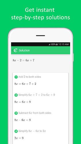 Cymath  - 数学问题求解器应用截图第2张