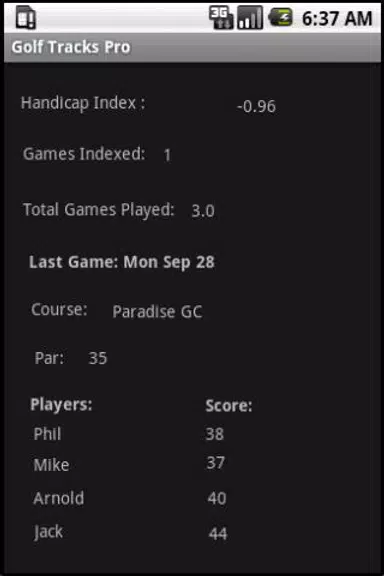 Golf Tracks Lite应用截图第1张